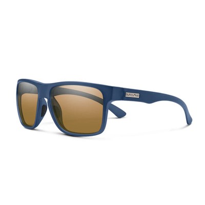 SUNCLOUD Rambler Sunglasses Matte Crystal Denim Frame w/ Brown Polarized Lens