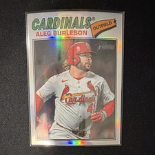 2026 Topps Heritage Refractor Alec Burleson St Louis Cardinals Baseball 