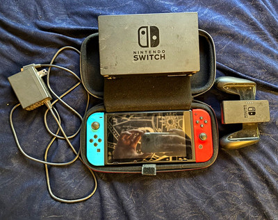 Nintendo Switch Console Bundle w/ Joy-Cons, Dock, Case & AC Adapter