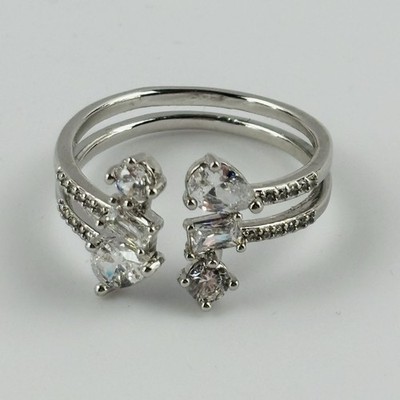 Bomb Party She s Glamorous RBP7408 Rhodium Plating Ring Size 11