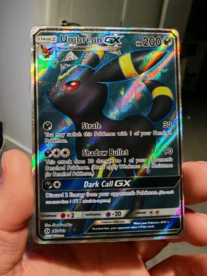 Pokemon Cards: Sun & Moon Ultra Rare Full Art: Umbreon GX 142/149