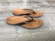 Vionic Mona Flip Flops Women s 9 Brown Tigers...