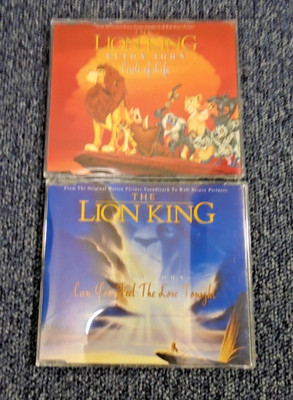 The Lion King (Circle of Life / Can You Feel Love Tonight) - 2x Music CDs - VGC