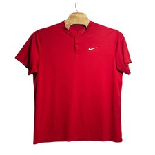 Nike Dri-FIT Blade Collar Polo Shirt Mens XL Red Short Sleeve Standard Fit Tee
