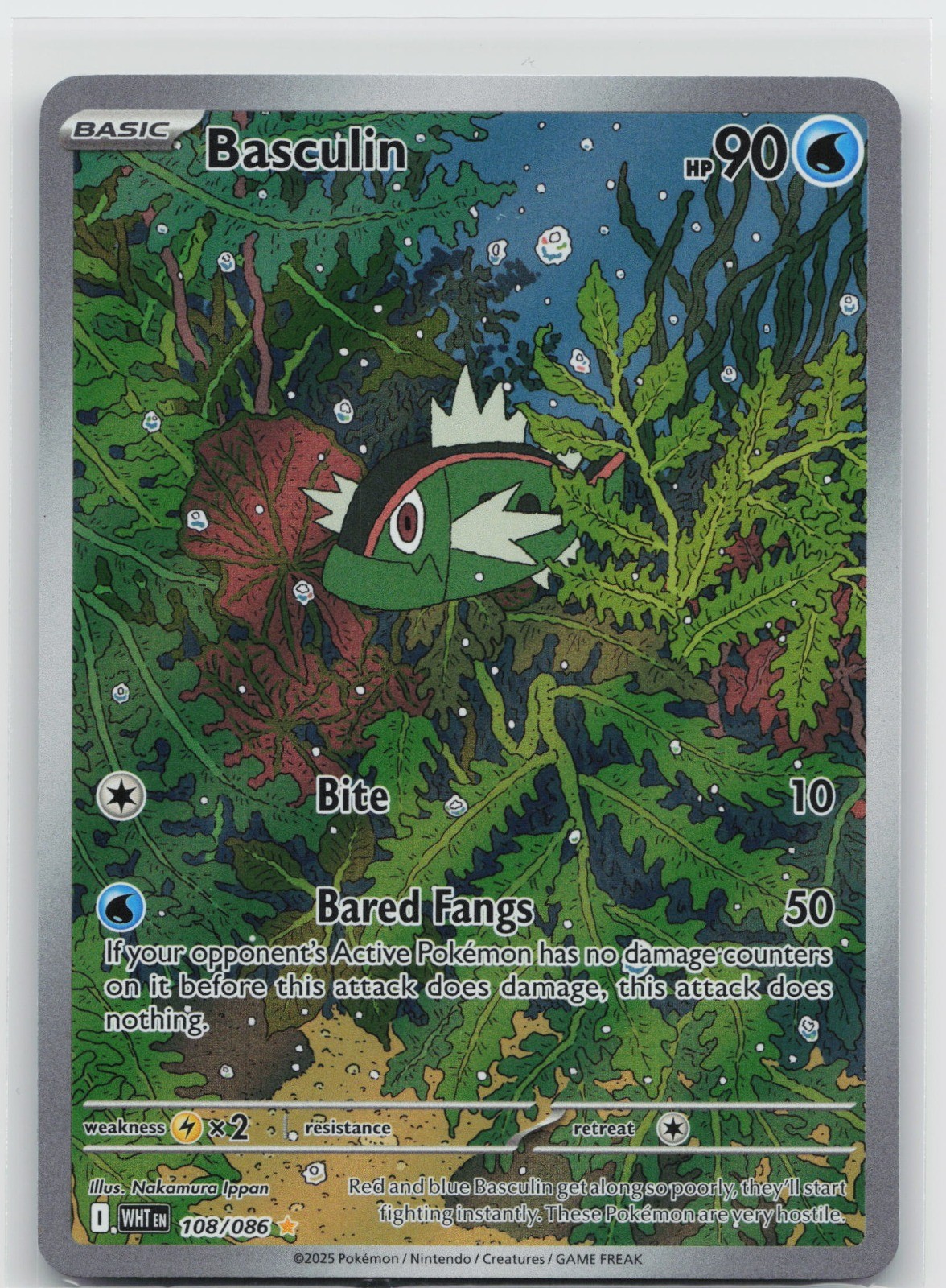 Basculin Holo Illustration Rare SV: White Flare 108/086 NM