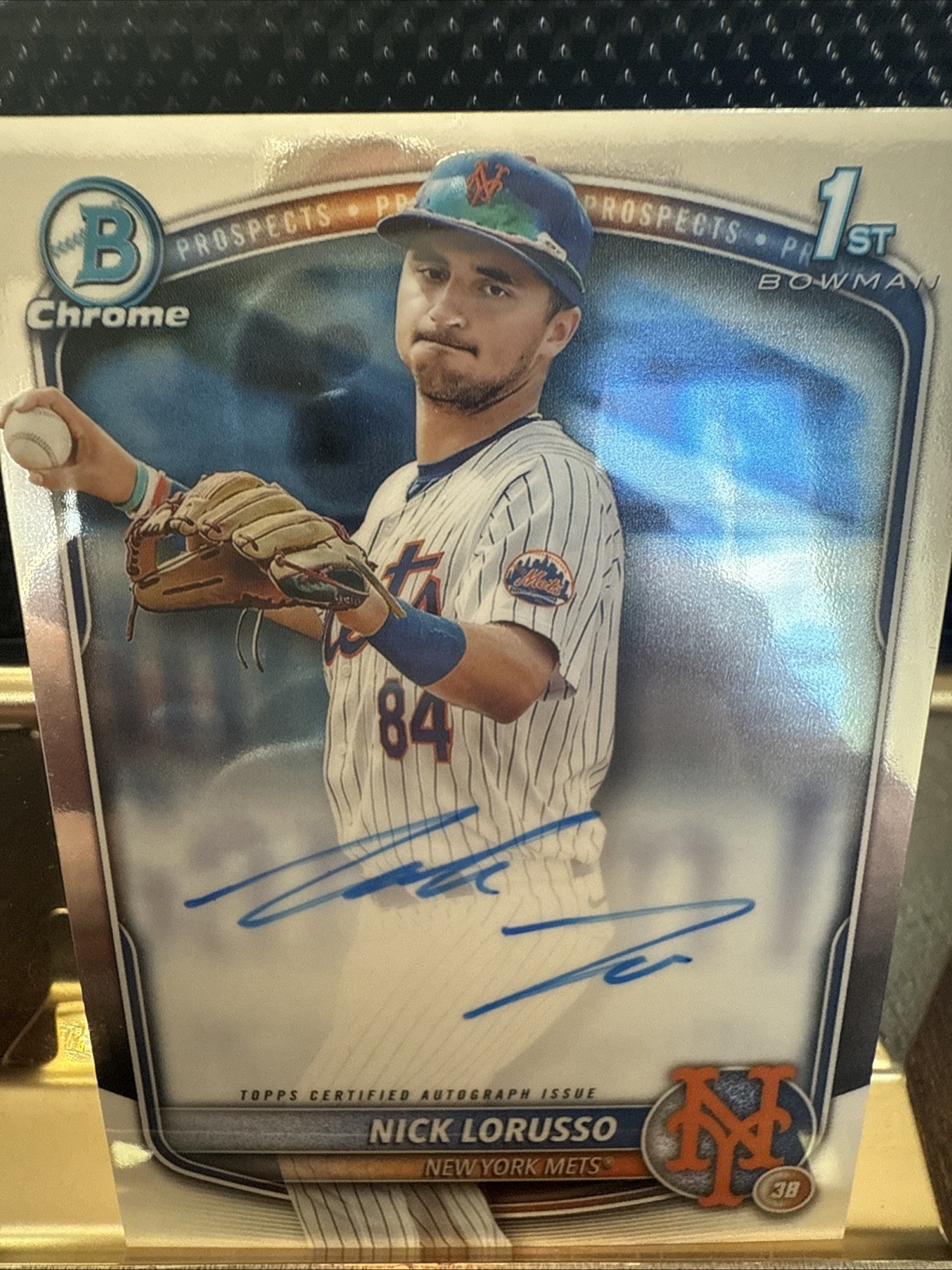 Nick Lorusso 2025 Topps Bowman Chrome 1st Bowman Prospects Auto
