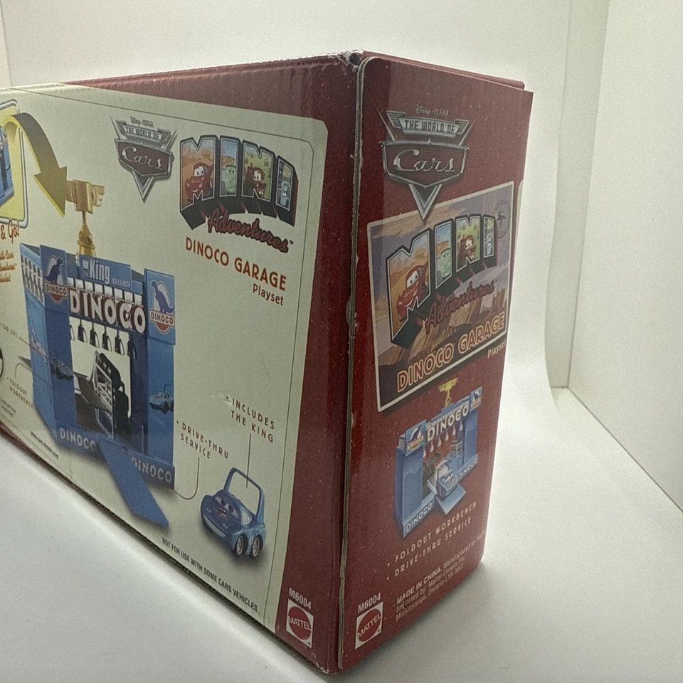 Rare new  Disney Cars Mini Adventures Dinoco Garage Playset The King - Image 4 of 4