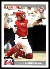 Mike Lieberthal 2004 Topps Total #5 Phillies MLB READ FREE SHIPPING AutographDen