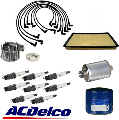 #ad A C Spark Plugs Plug Wire Set Air Gas Oil Filter Cap Rotor for 85 89 Corvette $245.07