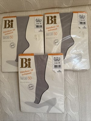 3x Bi Stützhose 50 Extraweit Gr. 49 - 51, 4ew, grau, Stützklasse 2,  90-100 kg