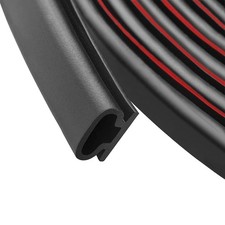 26 FT Black Rubber Door Window Seal Strip Weatherproofing Door Weatherstripping