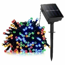 100 LED Solar Outdoor Waterproof Lights Outdoor Garden Wedding Party Christmas