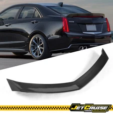 Fits 16-19 Cadillac ATS V Sedan V Style Carbon Fiber Rear Trunk Spoiler Wing CF