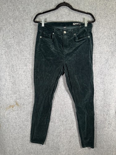 Blank NYC Pants Women 31 Green Corduroy The Bond Skinny Leg Retro Grunge