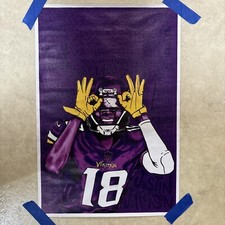 Justin Jefferson Canvas Poster Wall Art   Min...