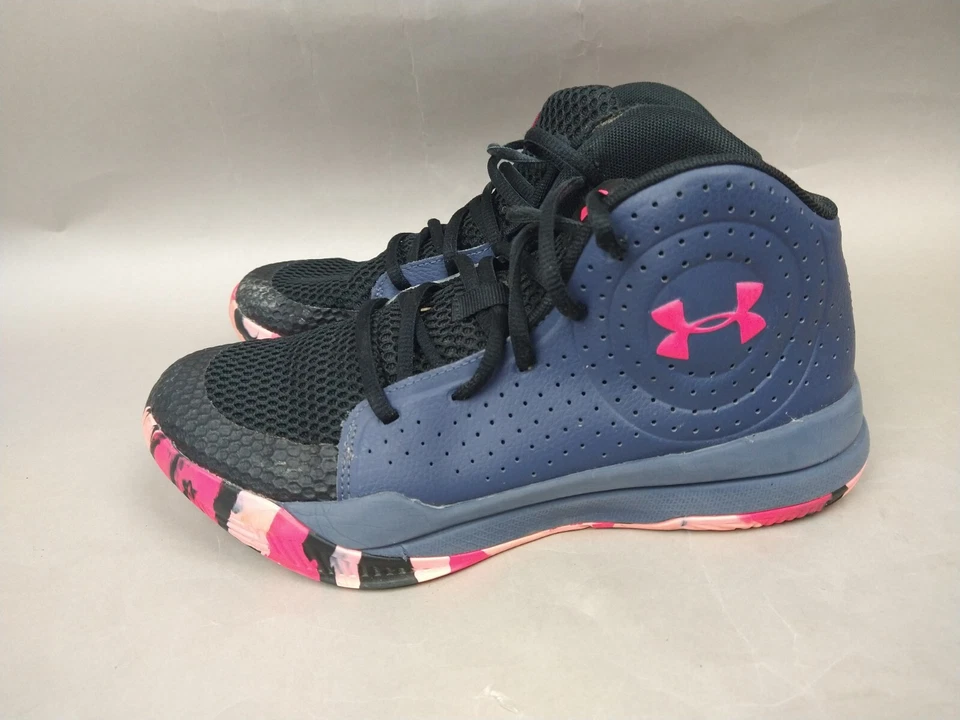 Zapatillas deportivas Under Armour Boys Jet 2019 azul rosa talla 5,5 años Foto 4 de 4