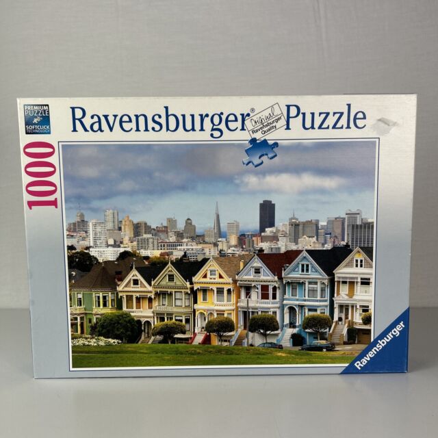 Ravensburger 1000 Piece Jigsaw Puzzle - Painted Ladies San Francisco - Complete
