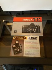 KONICA Autoreflex TC Camera Manual  Konica Hexanon AR Brochure Very RARE