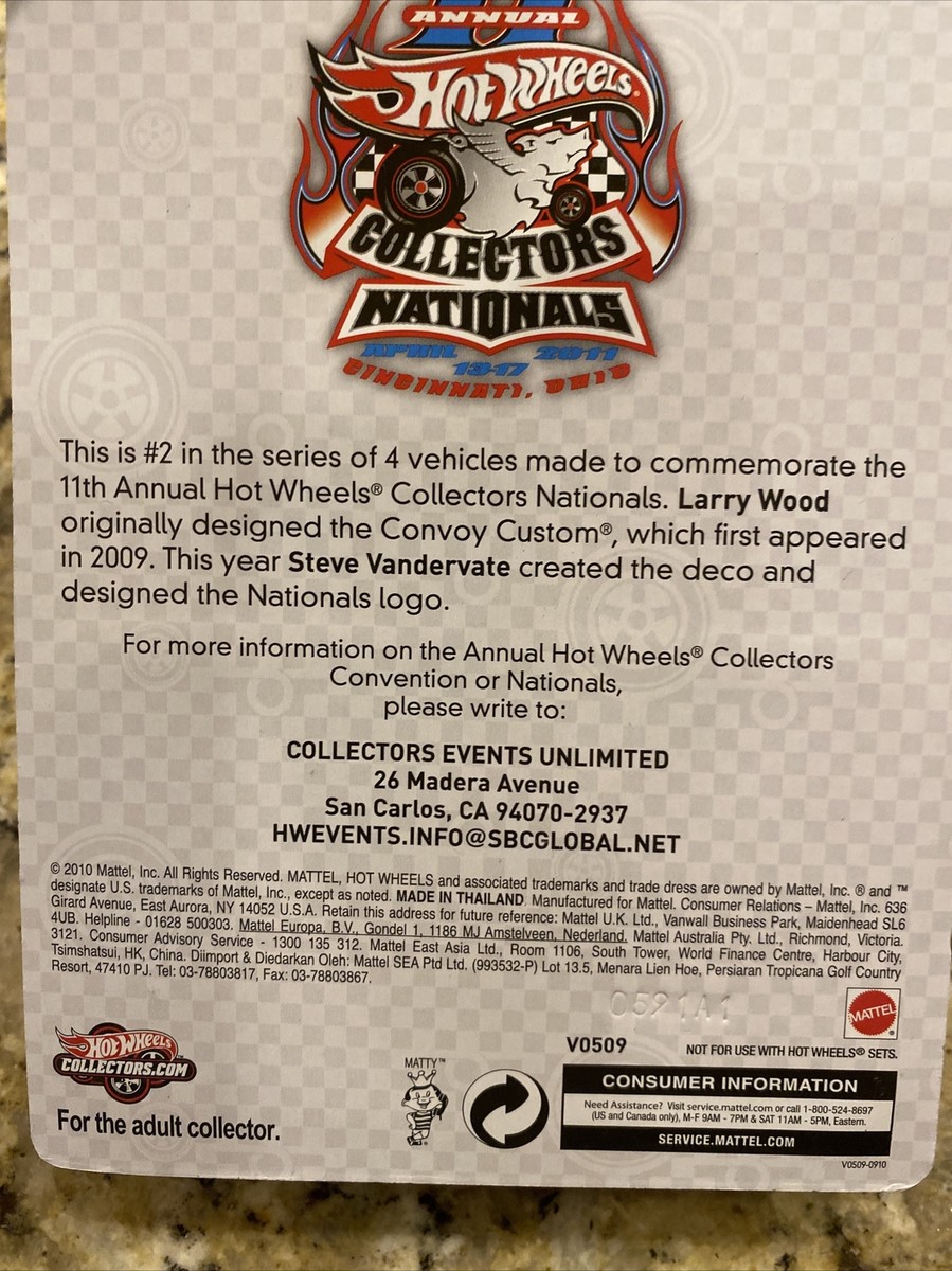 2011 Hot Wheels 11th Nationals Convention Ohio Convoy Custom