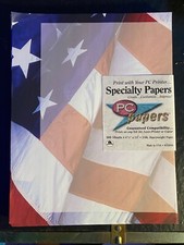 Specialty Paper American Flag paper