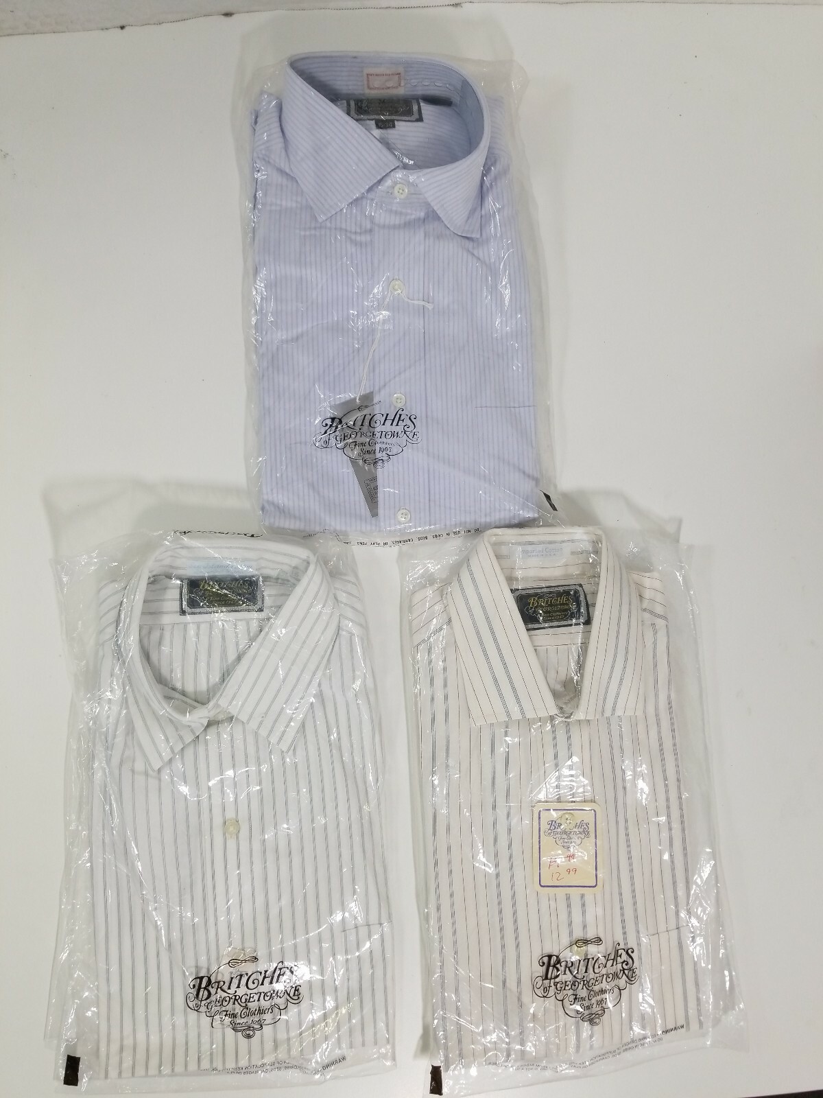 New Lot of 3 Britches of Mens Dress Shirts Button Down Sz 15