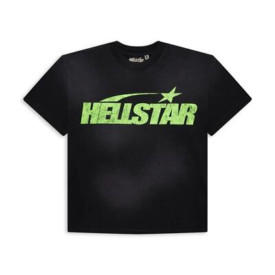 Hellstar Studios Classic Cracked T-Shirt Black Green