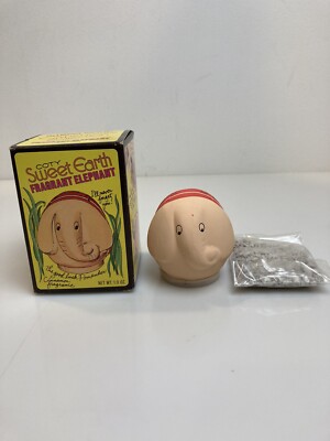 Vintage Coty Sweet Earth Fragrant Elephant Pomander New in Box With Scent Rare!