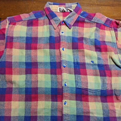 トップス blocks60s vintage open color shirt check The men's shop 50s 60s 開襟 オープンカラー ヴィンテージ ボックス