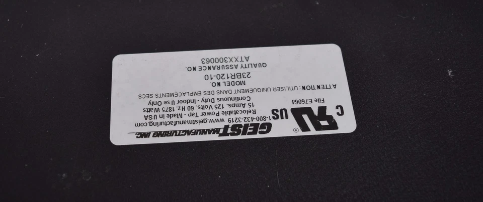 Flexiduct Geist 13 Outleft Rack Mount Surge Protector Power Unit 120V Metered - Image 4 of 4