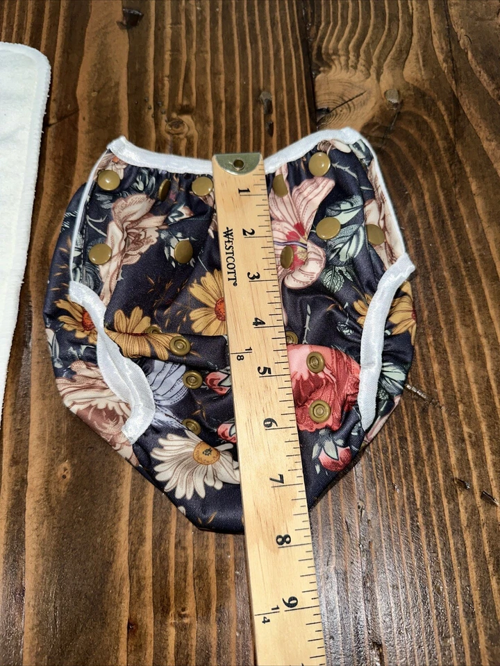 Noras Nursery 婴儿可调节可重复使用布尿布 - 多色 — 第 2/4 张图片