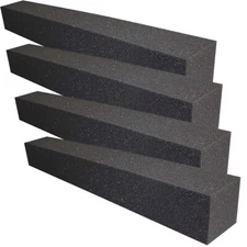 4 Pack Acoustic Foam Panels Blocks Wall Corner Studio Noise Soundproofing 24"x3"