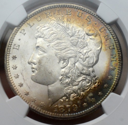 1879-S MORGAN SILVER DOLLAR NGC MS64 TONING