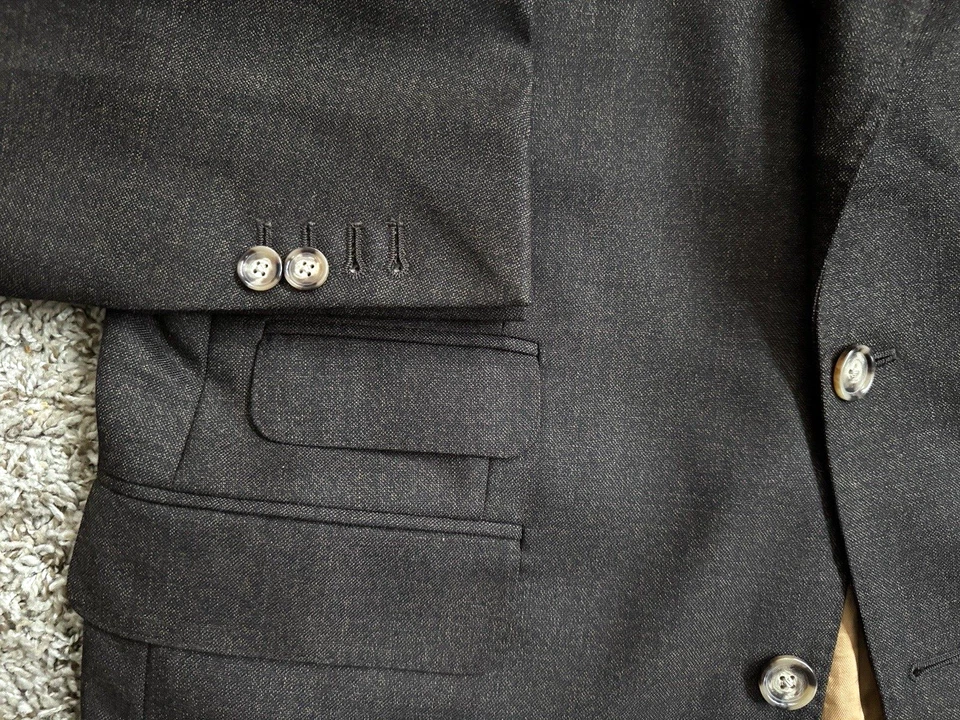 Oliver Wicks Custom Suit Vitale Barberis 21 micron 40R - 34W x 32L Working Cuffs - Image 3 of 4