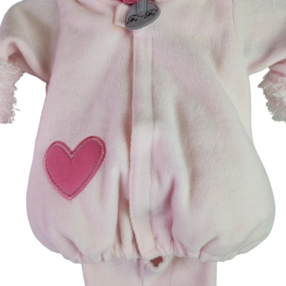 Antiguo Disfraz de Halloween Caniche Rosa Azul Marino Cálido Sudadera con Capucha Chaqueta con Pantalones TALLA 6-12 meses Foto 2 de 4