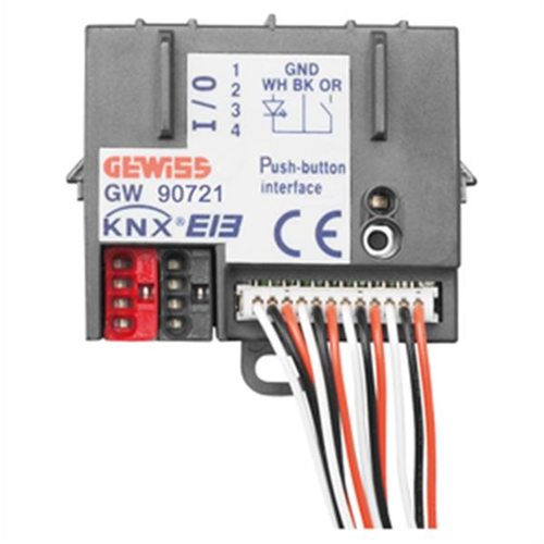 Gewiss Interfaccia KNX 4 Canali - Per Domotica, Controllo Illuminazione E Automazione Casa