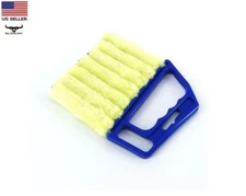 Window Venetian 7 Finger Dusting Cleaner Tool Mini Blind Duster Brush Dust..