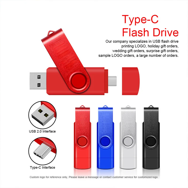 External OTG Type C 1GB-512GB USB-C U Disk USB 2.0 Flash Drive Memory Pen Stick - Image 3 of 4