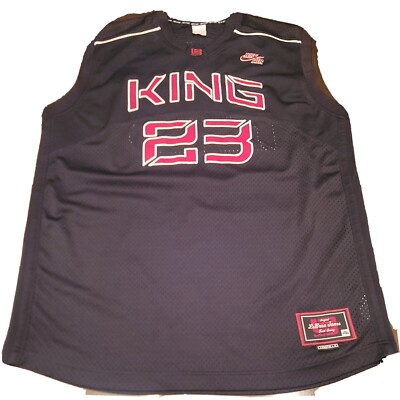 ウェア NIKE LeBron James basketball Jersey 23 NIKE AIR King James 23 Team Basketball Jersey Lebron Men's