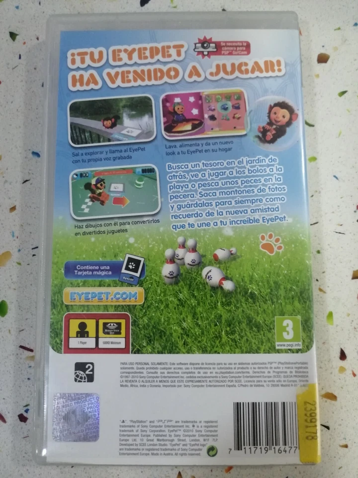 PSP EYEPET SOLO EN PLAYSTATION  AM, foto 2 de 3