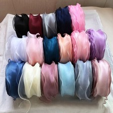 5M 55mm Fishtail Yarn Organza Ribbon for DIY Bouquet Gift Wrapping Silk Organza1