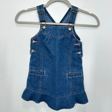 Vintage Old Navy Girls Size 2T Overall Dress Adorable Girly Y2K