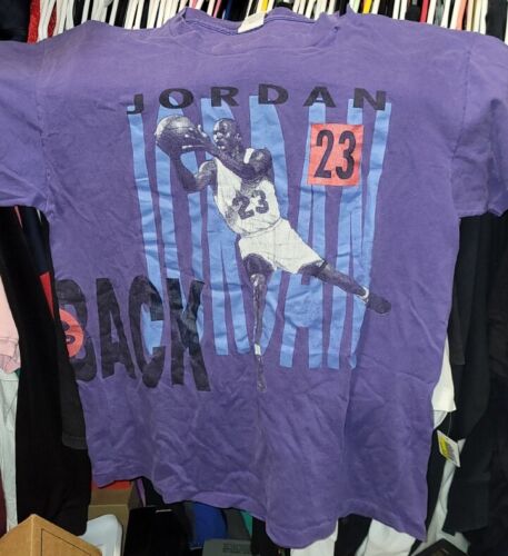 Nike Michael Jordan Scottie Pippen Back 2 Back Vintage Shirt Purple L
