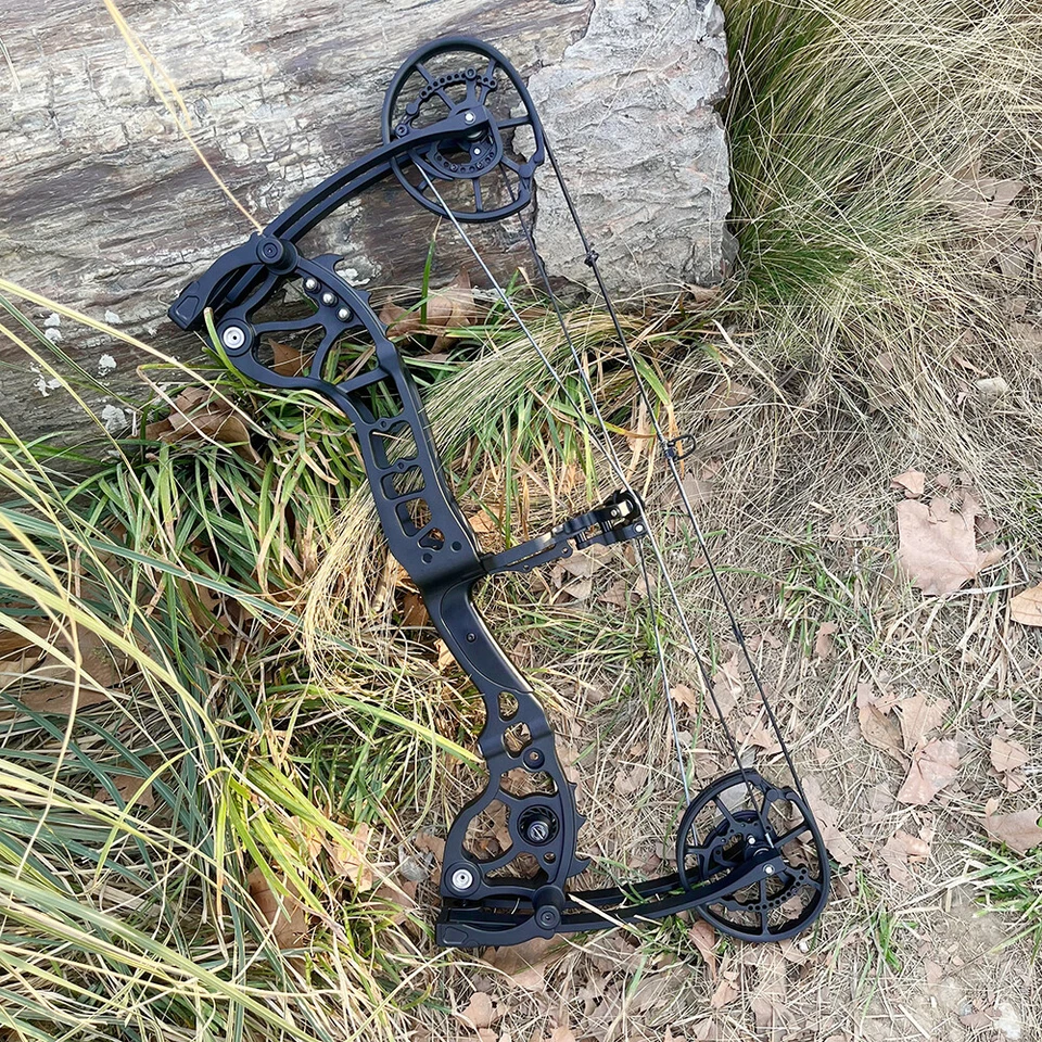 20-70lbs Archery Compound Bow Dual-use Steel Ball Arrow Hunting Shooting RH LH - Image 2 of 4