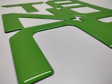 3D LIME GREEN RAISED DOMED TAILGATE LETTERS F...