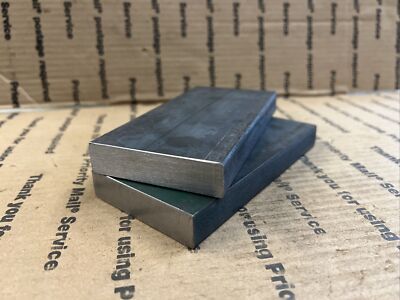 2-Pack 3/4" X 3" X 6" Flat Steel Bars - Mild Steel For Welding, Bracing & Blacksmith Projects
