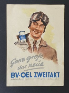 Great Old Original Advertising-BV-Oil Two Stroke 2. sided ...