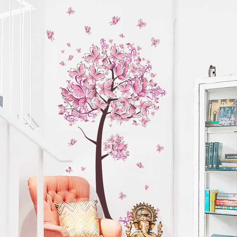 Kinder Schmetterlinge Baum Wandtattoo Wandsticker Wandaufkleber Deko Sticker - Bild 4 von 4