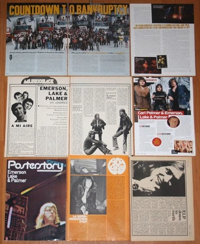 EMERSON LAKE & PALMER europe magazine articles 1970s/00s photos Progressive rock
