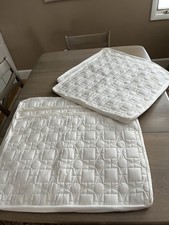 HOTEL COLLECTION 3 Standard  2 Euro Quilted Shams Pale Ivory Modern Design EUC