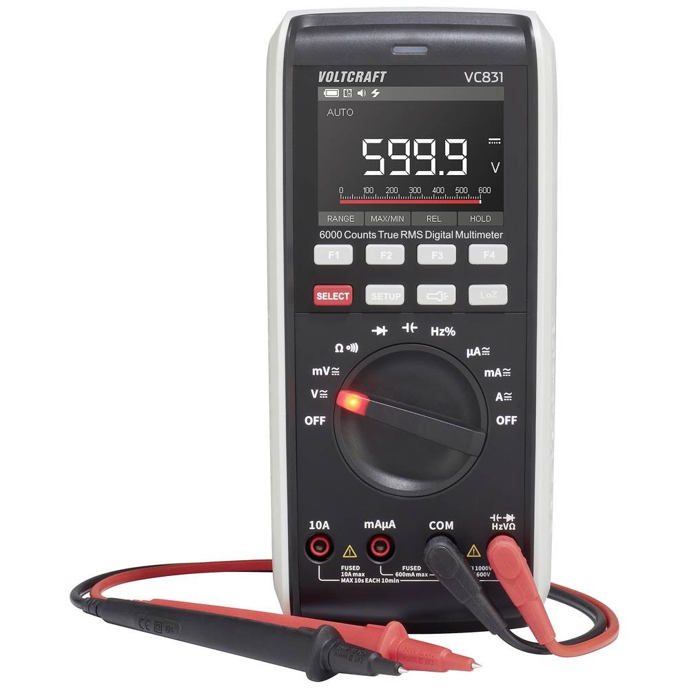 Multimètre numérique VC831 VOLTCRAFT CAT III 1000 V écran rétroéclairé